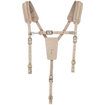 摔伤防护| Klein Tools 5413软皮工作皮带吊带-一种尺寸，浅棕色